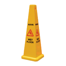  Safety Cone 90cm Wet Floor YEL