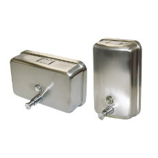  Stainless Steel 1.1 litre soap  dispenser- available in two s tyles.