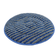 Microfibre Bonnet Pad 43cm Blue w/ Stripes